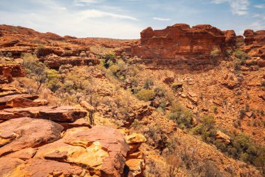 Avustralya 'nın merkezindeki Krallar Kanyonu' nun bir resmi.