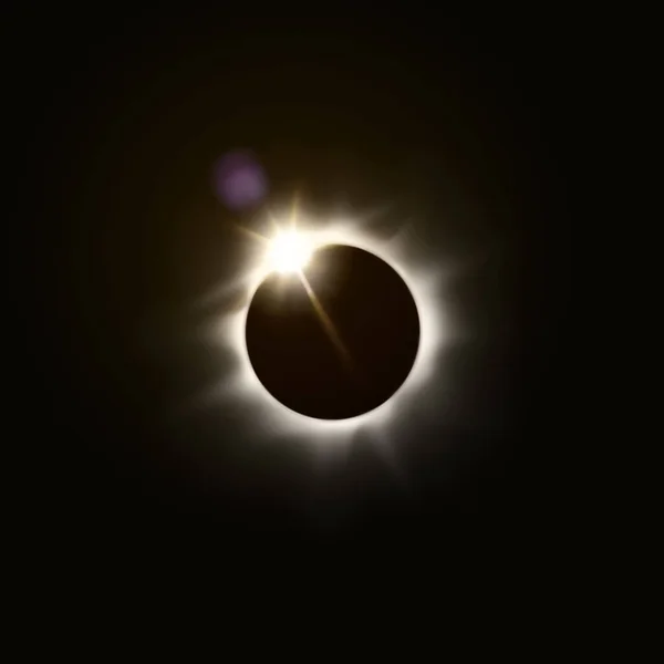 Una Ilustración Eclipse Solar Total —  Fotos de Stock