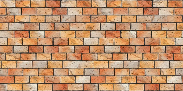 Illustration Brick Stone Wall Banner Background Seamless Texture — Stock Photo, Image