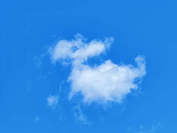 Image Funny Cloud Blue Summer Sky — Stock Photo, Image