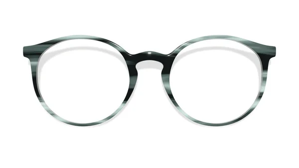 Illustration Einer Grauen Modernen Brille Auf Weißem Hintergrund — Stockfoto
