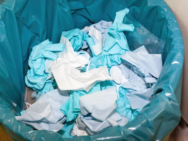 Uma Imagem Uma Lata Lixo Laboratório — Fotografia de Stock