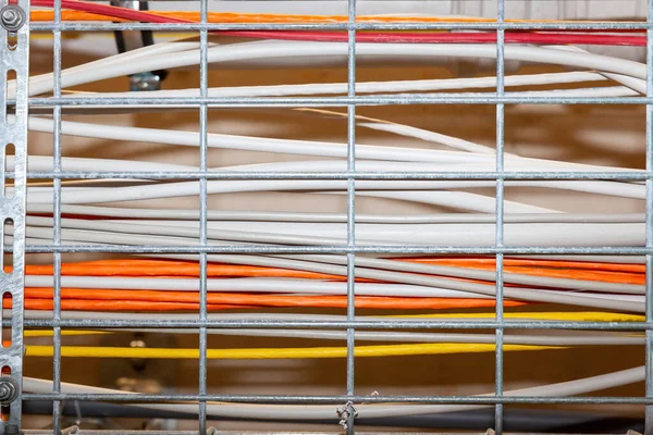 Een Afbeelding Van Een Power Cable Grid Indoor Textuur — Stockfoto