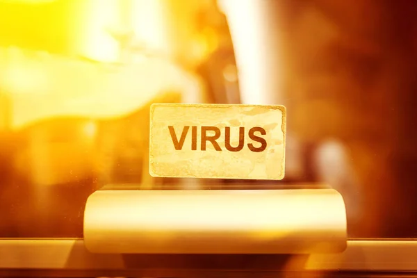 研究室でのウイルス標識の画像 — ストック写真