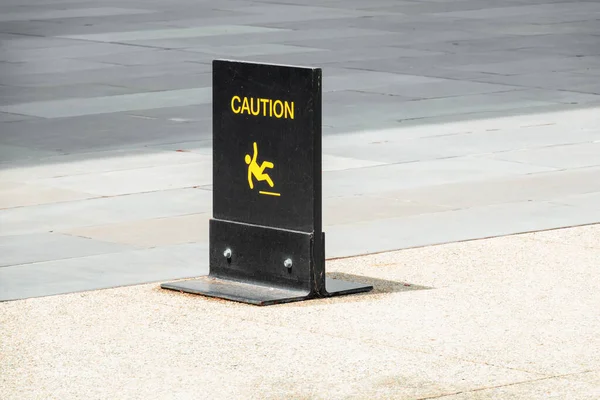 Een Afbeelding Van Een Typisch Waarschuwingsbord Vloer — Stockfoto