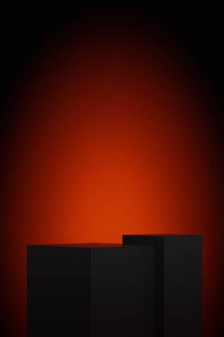 Bir kırmızı ışık arkaplanı 3D illüstrasyon