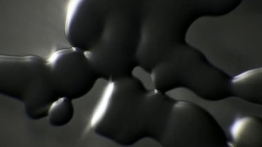 Siyah yağ damlacıkları yavaş hareket düşme kadar yakın