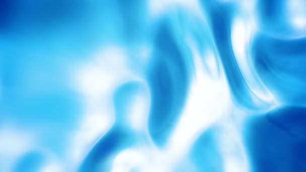 Abstract Blue Glowing Liquid Background Seamless Loop — Stock Video