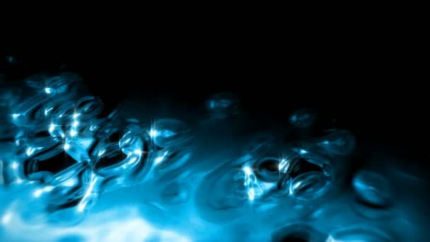 Blue Liquid Abstract Background Seamless Loop — Stock Video