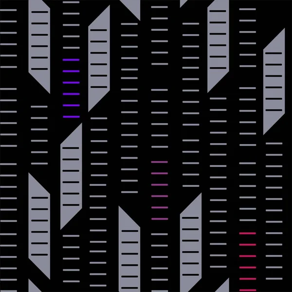 Геометрический Орнамент Линий Параллелограмм Красном Фиолетовом Синем Сером Цветах Бесшовный — стоковый вектор