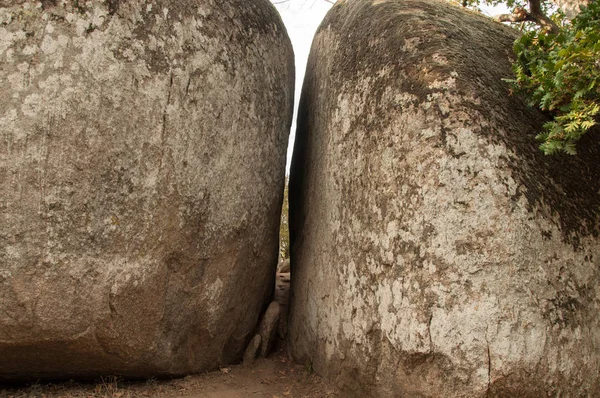 Detalhe Beglik Tash Santuário Rocha Pré Histórico Situado Costa Mar Fotografia De Stock