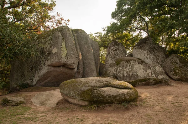 Détail Beglik Tash Sanctuaire Rocheux Préhistorique Situé Sur Côte Mer — Photo