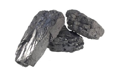 beyaz bir arka plan üzerinde siyah karbon