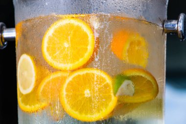 portakal ve limon dilim su