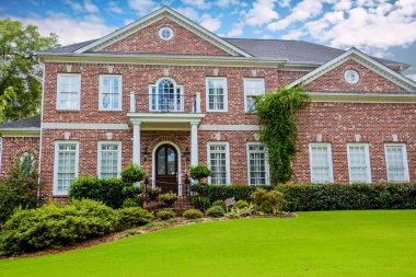 Tepe küçük bayrak ile tuğla