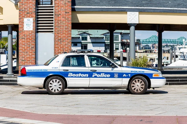 Carro da polícia de Boston — Fotografia de Stock