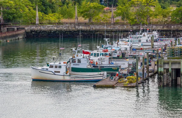 Barcos de pesca em Boston — Fotografia de Stock