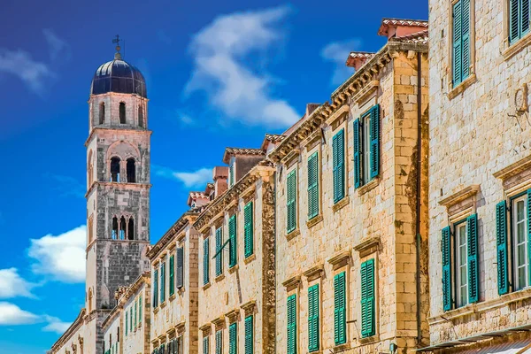Ancient Wall and Bell Tower in Croatia — Stock Photo, Image