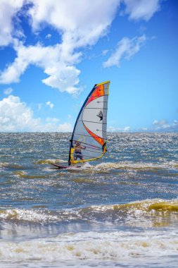 Sunny Surf 'te Rüzgar Sörfçüsü