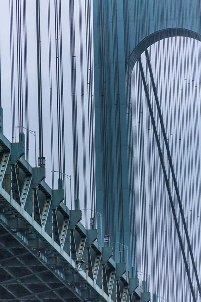 Detaljer på Verrazano Narrows Bridge — Stockfoto