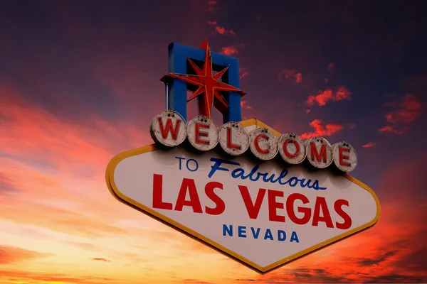 Las Vegas İşareti İzole Edildi — Stok fotoğraf