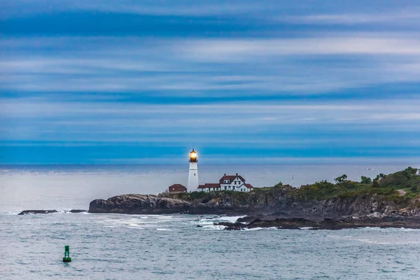 Licht op Portland hoofd — Stockfoto