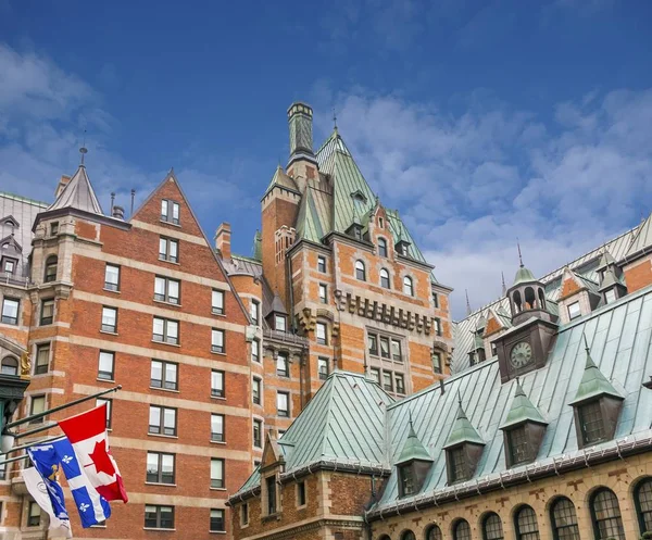 Flags and Roof on Hotel — Stock Photo, Image