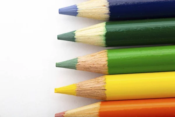 Points de crayons de couleur — Photo
