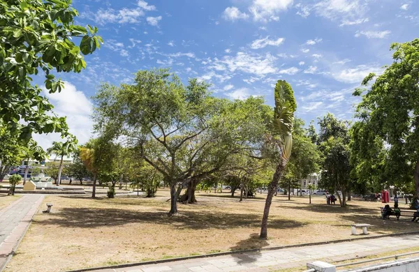 Openbaar plein in St Kitts — Stockfoto