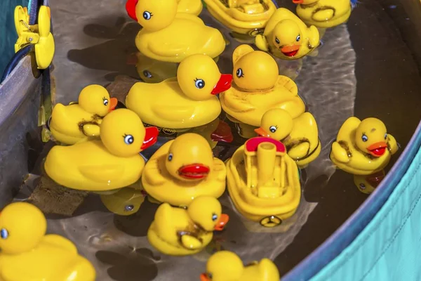 Patos de goma en el Carnaval Juego — Foto de Stock