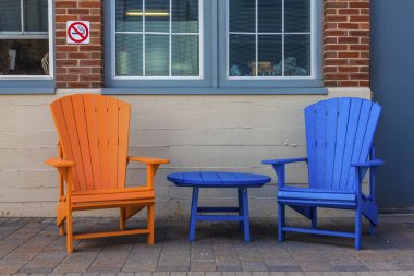 Turuncu ve mavi Adirondacks