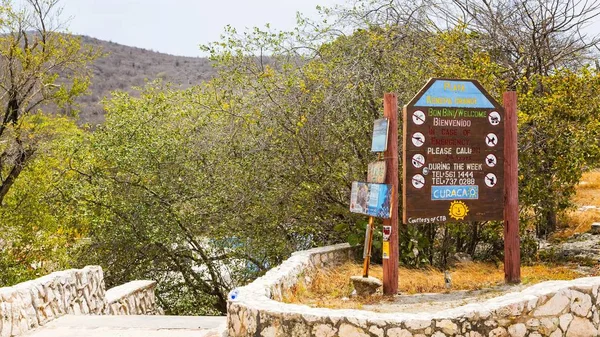 Curacao Beach Sign — Stock Photo, Image