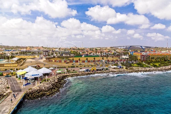 Curacao Sea przez Pier — Zdjęcie stockowe