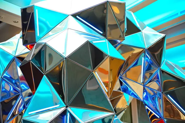 ガラスと光の幾何学模様 — ストック写真