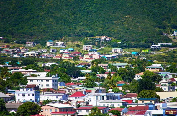 Toits colorés à St Kitts — Photo