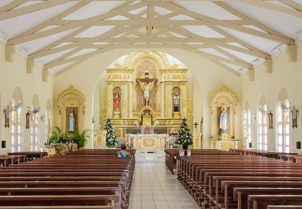 Pews em Aruba Igreja — Fotografia de Stock