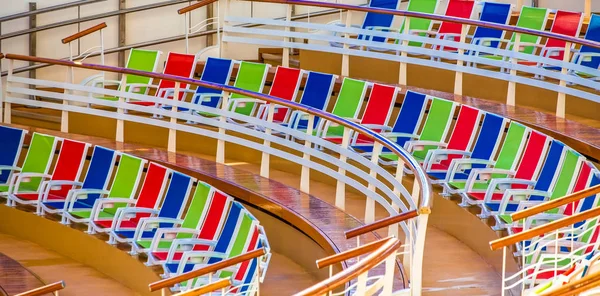 Row of Colorful Chairs — Stock Photo, Image