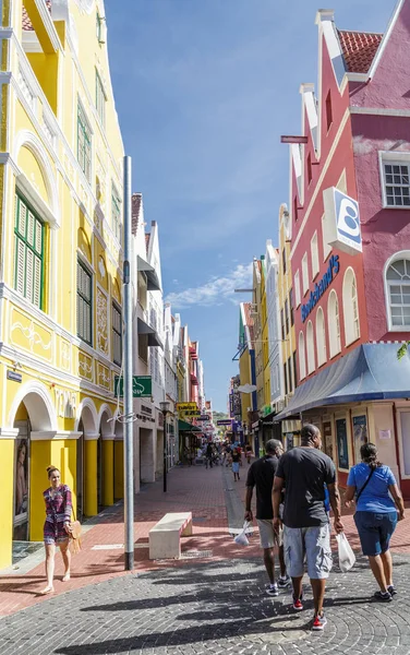 Promenade piétonne à Curaçao — Photo