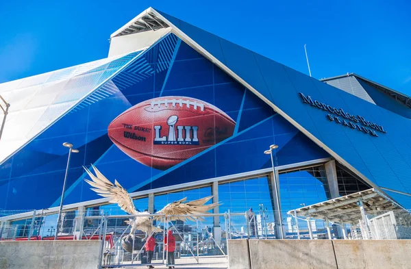 Beveiliging op Site van Super Bowl Liii — Stockfoto