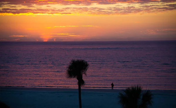 Lone Man on Beach — Stock Photo, Image