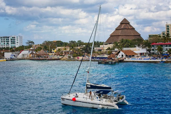 Cozumel México Marzo 2016 Cozumel Una Isla Mar Caribe Frente — Foto de Stock