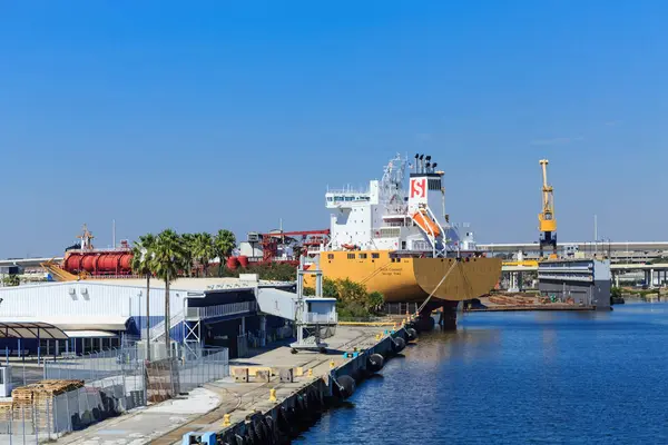 Průmyslové lodní přístav v Tampa Bay — Stock fotografie