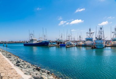 San Diego 'da ticari balıkçı tekneleri