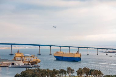 San Diego'da konteyner gemisi