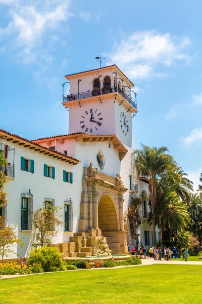 Wieża zegarowa w Santa Barbara — Zdjęcie stockowe