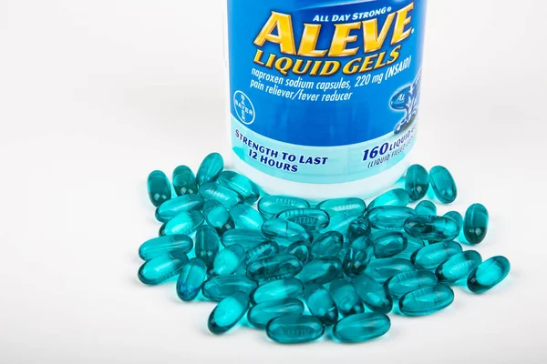 Aleve Gel Caps — Fotografie, imagine de stoc