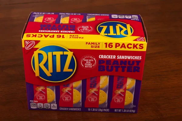 Ritz Erdnussbutter Cracker — Stockfoto