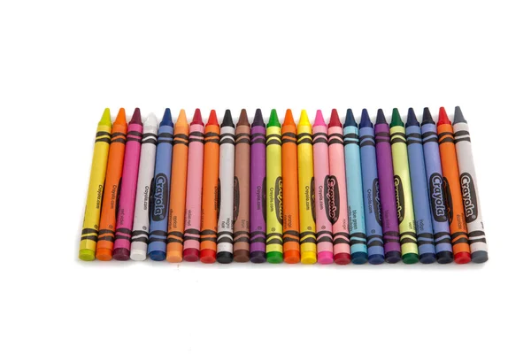 Lijn van Crayons — Stockfoto