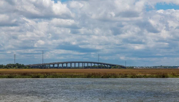 Bridge Over Wetland Marsh — Stock Photo, Image
