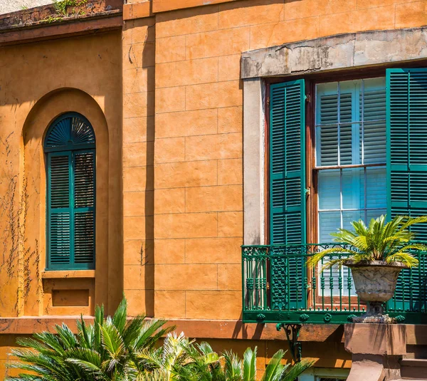 Orange Stone Townhouse — Stock Photo, Image